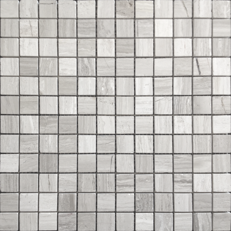 Мозаика из мрамора Travertino Silver POL сетка 29,8x29,8см