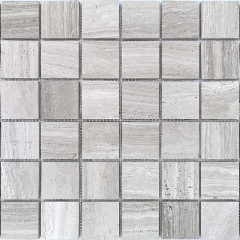 Мозаика из мрамора Travertino Silver POL 48 сетка 30,5x30,5см