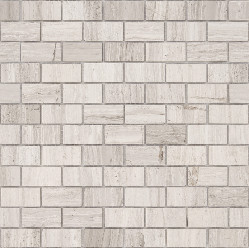 Мозаика из мрамора Travertino Silver POL 2348 сетка 29,8x29,8см