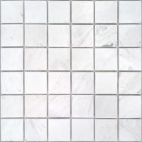 Мозаика из мрамора Dolomiti bianco POL сетка 30,5x30,5см