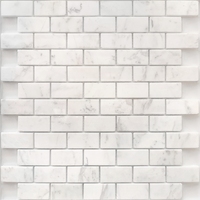 Мозаика из мрамора Dolomiti bianco POL 2348 сетка 29,8x29,8см