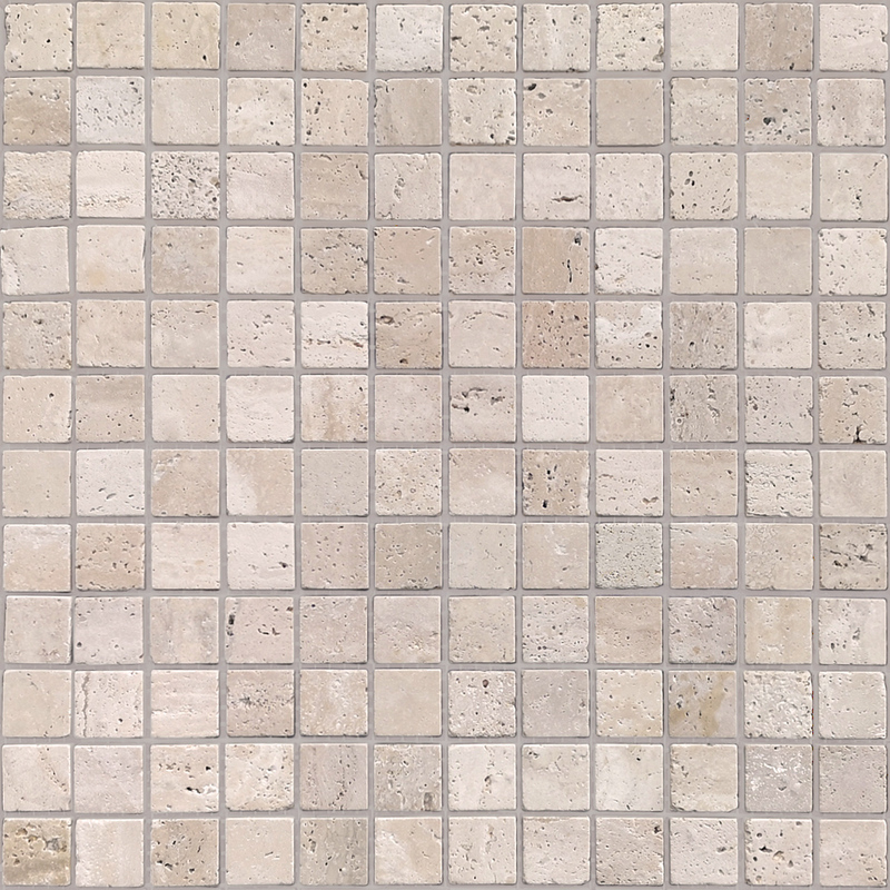 Мозаика из травертина Travertino Beige MAT сетка 29,8x29,8см