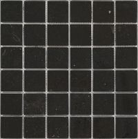 Мозаика из мрамора Nero Oriente POL сетка 30,5x30,5см
