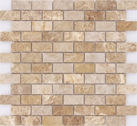 Мозаика из мрамора Emperador Light POL 2348 сетка 29,8x29,8см