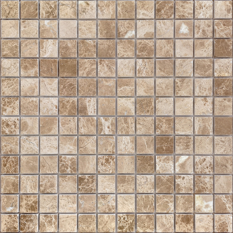 Мозаика из мрамора Emperador Light POL сетка 29,8x29,8см