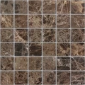 Мозаика из мрамора Emperador Dark POL сетка 30,5x30,5см