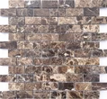 Мозаика из мрамора Emperador Dark POL 2348 сетка 29,8x29,8см