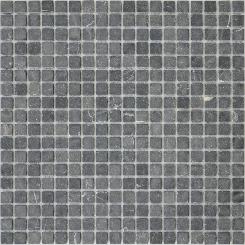 Мозаика из мрамора Nero Oriente MAT 15 сетка 30,5x30,5см