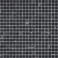 Мозаика из мрамора Nero Oriente POL 152 сетка 30,5x30,5см