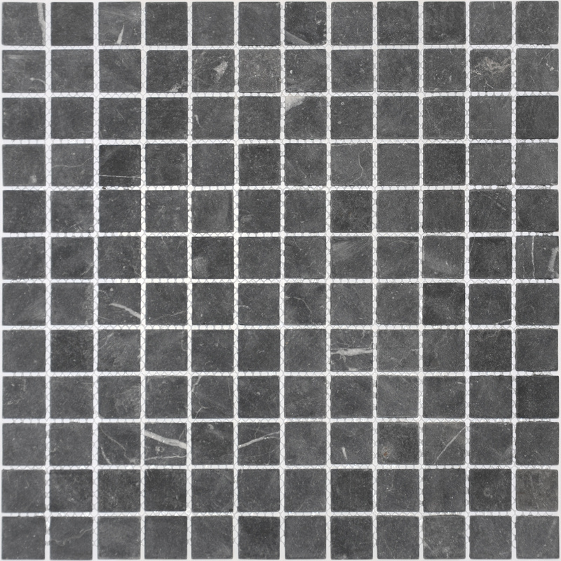 Мозаика из мрамора Nero Oriente MAT 23 сетка 29,8x29,8см