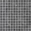 Мозаика из мрамора Nero Oriente MAT 23 сетка 29,8x29,8см
