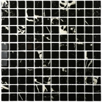 Стеклянная мозаика Bonaparte MIA BLACK (glossy) 30х30см