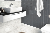 23084 Керамическая плитка EQUIPE CARRARA Carrara Metro Natt 7,5x15см