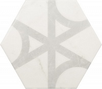 23103 Керамогранит EQUIPE CARRARA Hexagon Flow 17,5x20см
