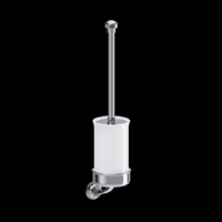 Ершик подвесной с керамической колбой Burlington Guild GU025C хром, белая керамика
