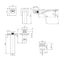 Смеситель для раковины с донным клапаном встраиваемый Lemark Allegro LM5936CW хром
