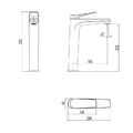 Смеситель для раковины с донным клапаном Lemark Bronx LM3709BL черный