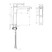 Смеситель для раковины с донным клапаном Lemark Ursus LM7209BL черный