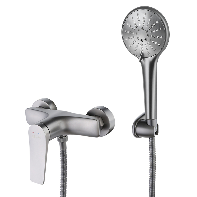 Смеситель для душа с лейкой, встраиваемый Lemark Bronx LM3703GM графит