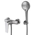 Смеситель для душа с лейкой, встраиваемый Lemark Bronx LM3703GM графит