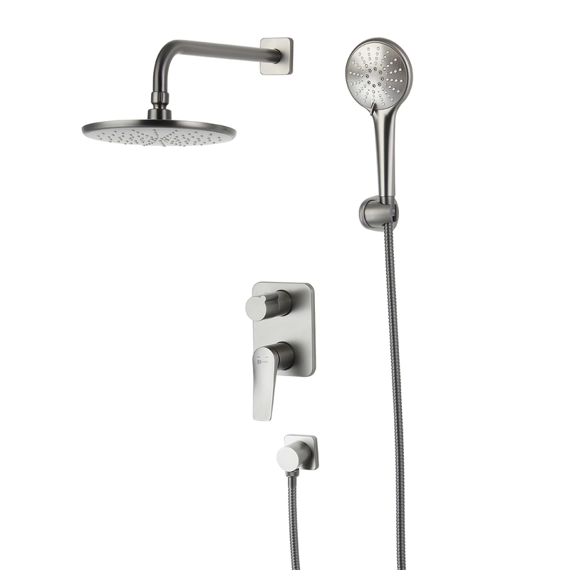 Душевой гарнитур Lemark Bronx LM3729GM, встраиваемый, графит