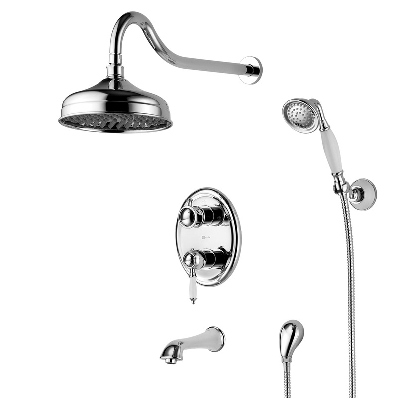Душевой гарнитур Lemark Villa LM4822C, встраиваемый, хром