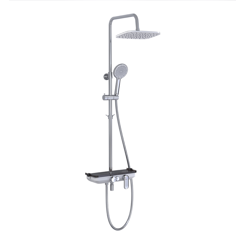 Душевой гарнитур Lemark Tropic LM7012C, регулируемый, встраиваемый, хром