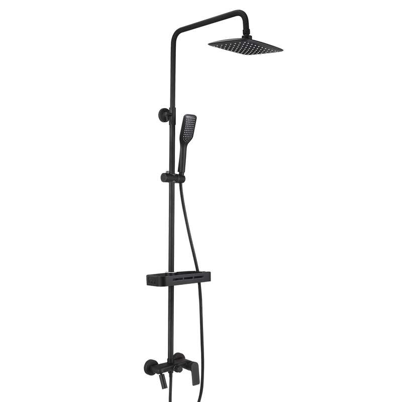 Душевой гарнитур Lemark Tropic LM7002BL, регулируемый, встраиваемый, черный