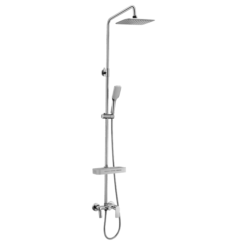 Душевой гарнитур Lemark Tropic LM7002C, регулируемый, встраиваемый, хром