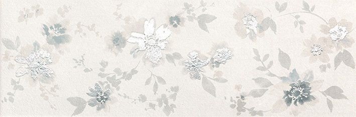 Керамическая плитка FAP Ceramiche DECO&MORE Flower White 25х75см