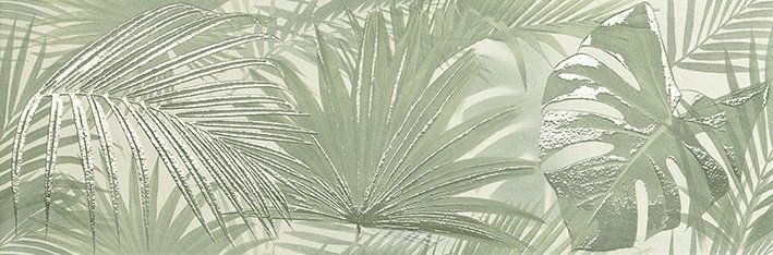 Керамическая плитка FAP Ceramiche DECO&MORE Tropical Green 25х75см